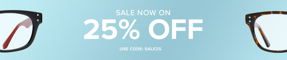 Sale now on. 25% off. Use code: SALE25