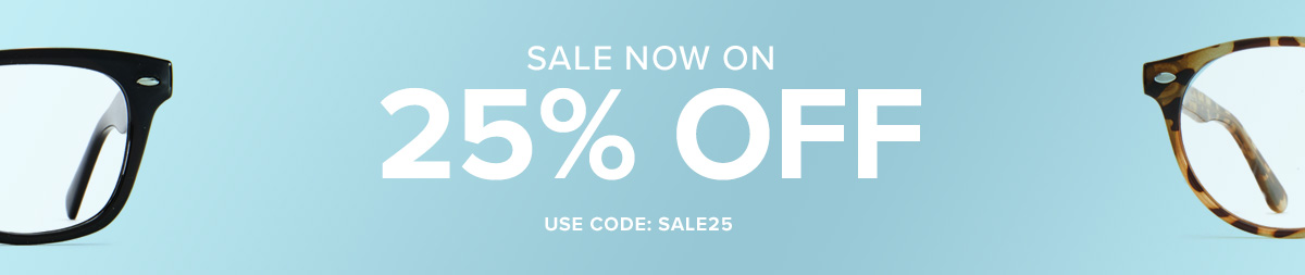 Sale now on. 25% off. Use code: SALE25